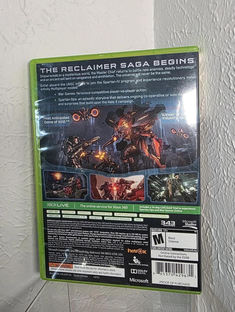 Microsoft Xbox 360 Halo 4 - Complete - With Manual - Video Game